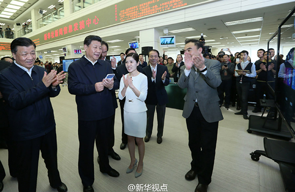 Xi visits three State media organizations in Beijing