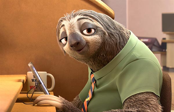 Zootopia sloth, foxes shoot to stardom