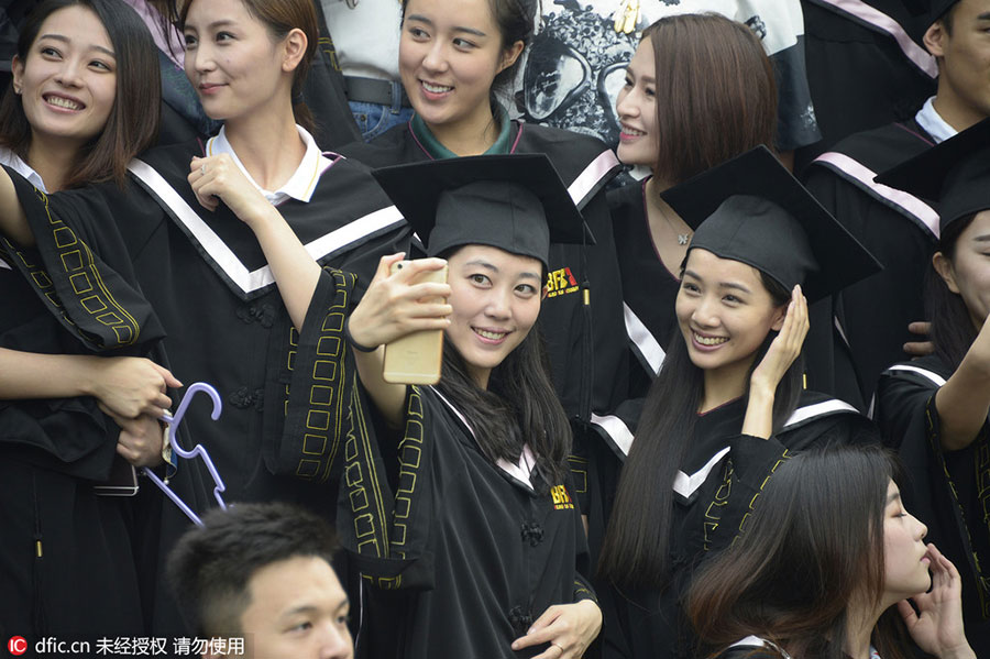 Future film stars take graduation photos