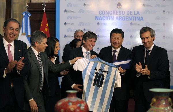 Take a glimpse into soccer-related gifts of Xi