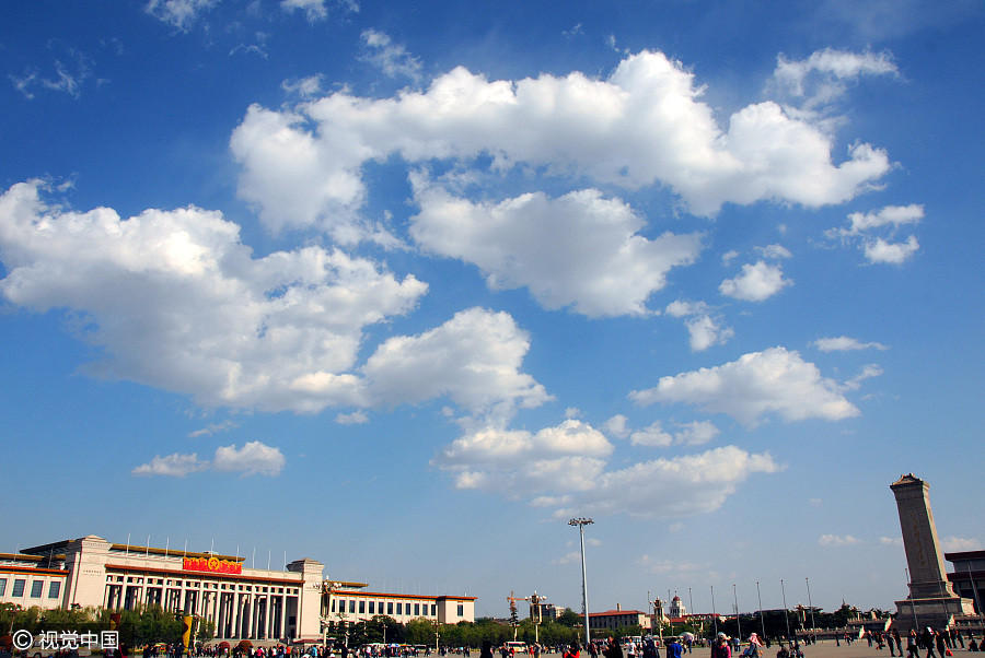 Blue skies over Beijing