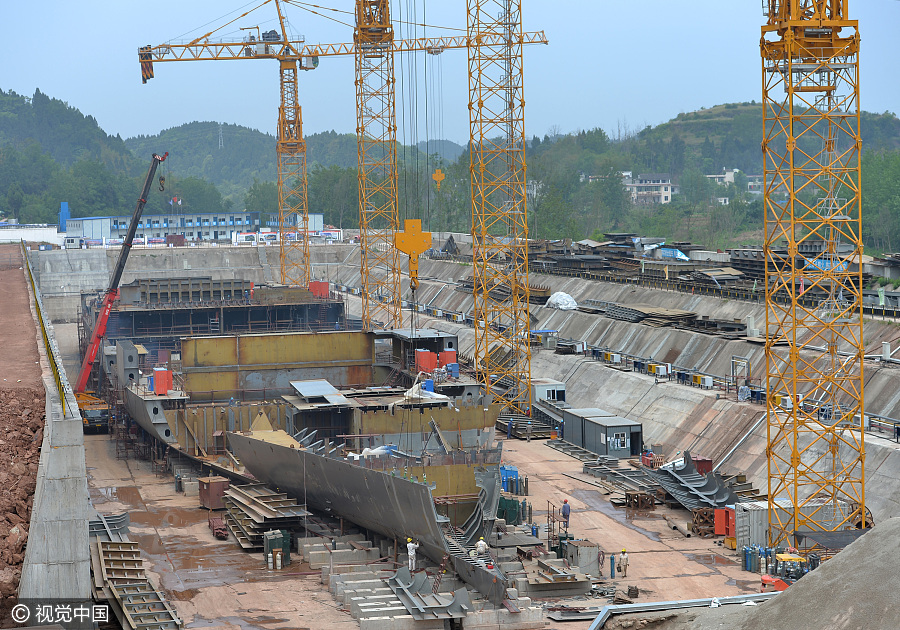 Images: Life-size Titanic replica under construction in Sichuan