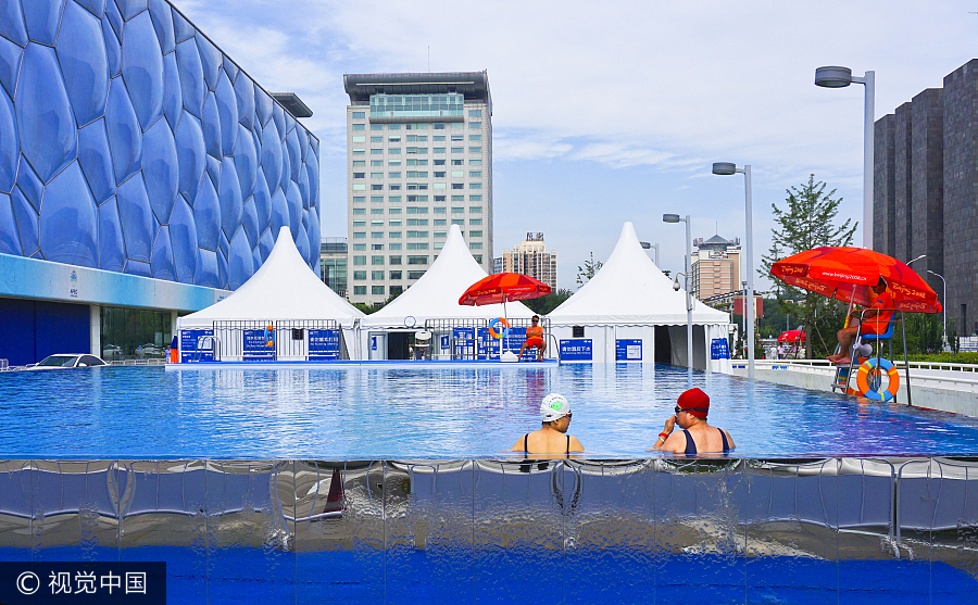 Water Cube offers unique outdoor swimming experience