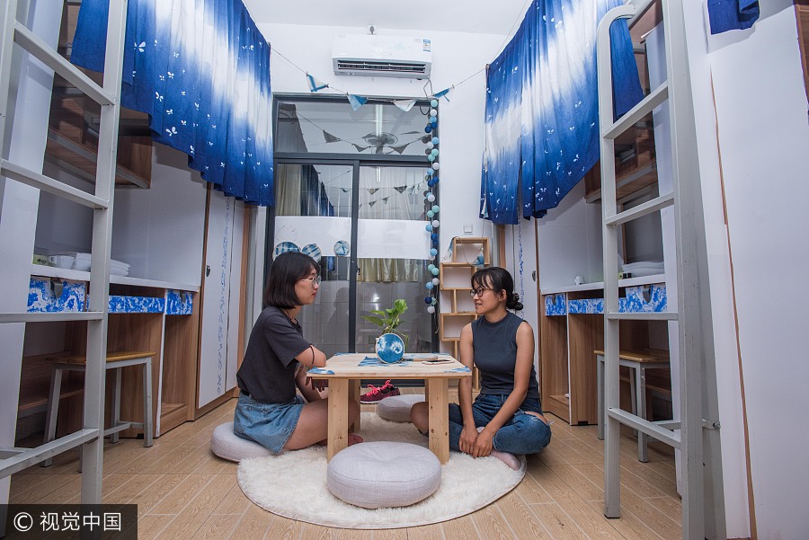 Shared dorms a summer hit for visitors in Chengdu