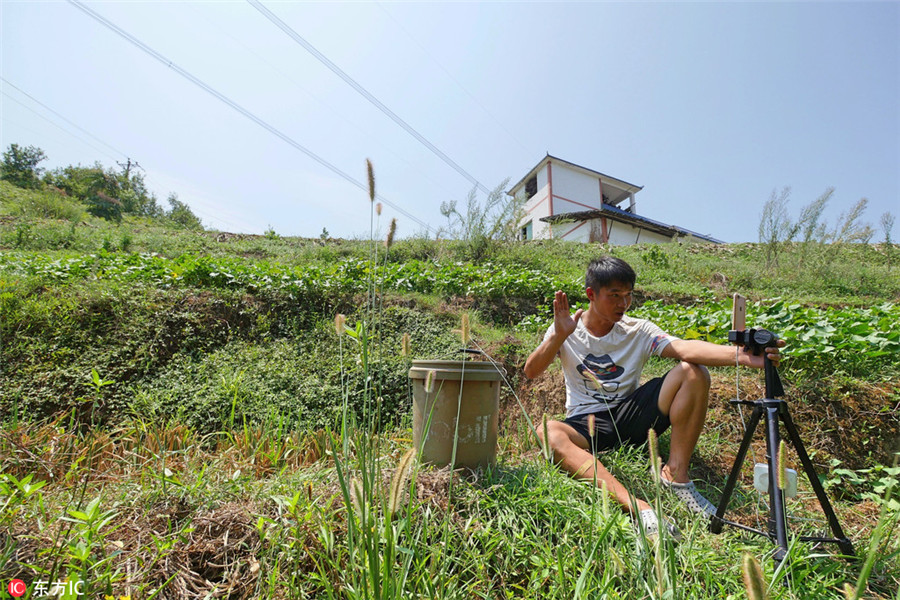 Farmer makes a fortune by broadcasting village life