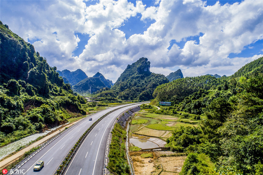 Breathtaking beauty along the 'road to heaven'