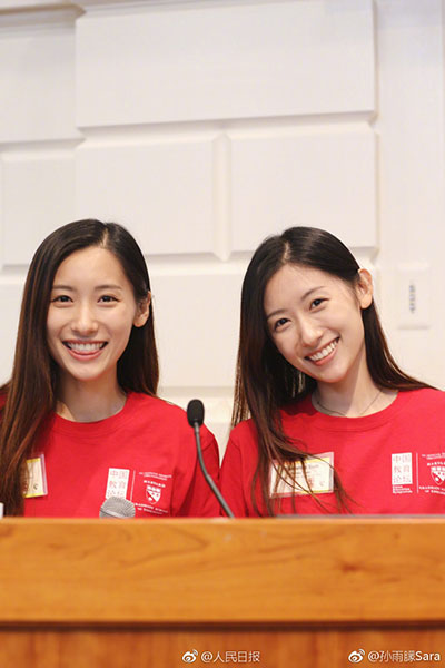 Twin sisters buzzing again on social media for landing jobs at CCTV