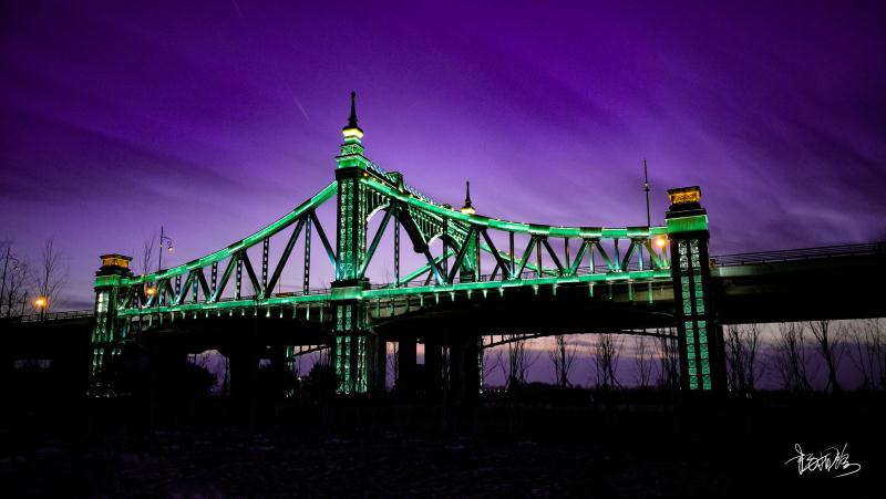 Night views of Harbin through the lens