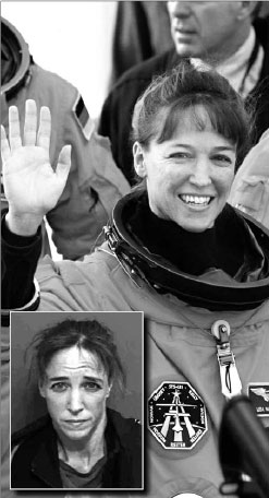 US astronaut tried to kidnap love rival