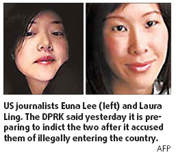 DPRK to try US journalists as launch nears