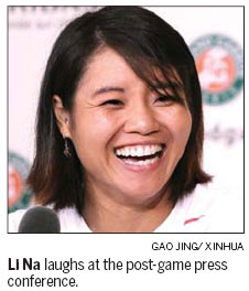 Li Na sets sights on next challenge