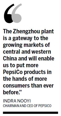 Company Special: New Tingyi-PepsiCo plant goes online in Zhengzhou