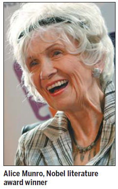 Author Alice Munro wins Nobel