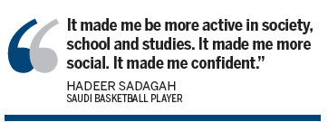 Basketball more than a sport for women in Saudi Arabia