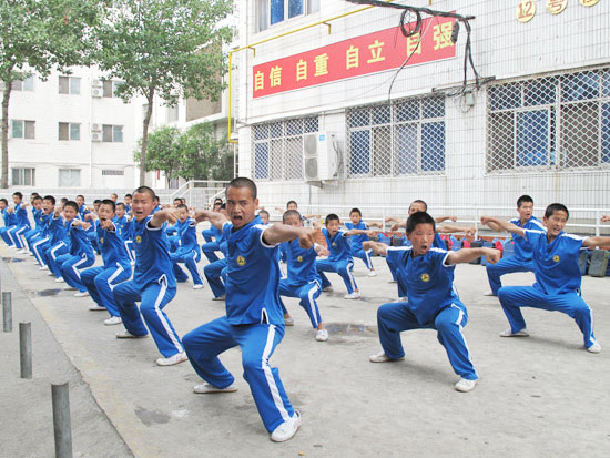 Martial arts show staged at Shaolin Epo Wushu College