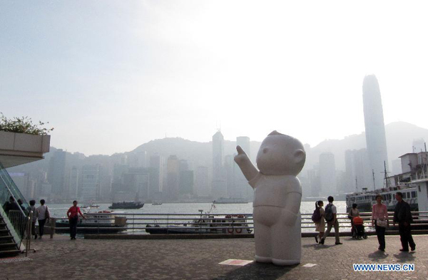 Creative sculpture exhibition held in Hong Kong