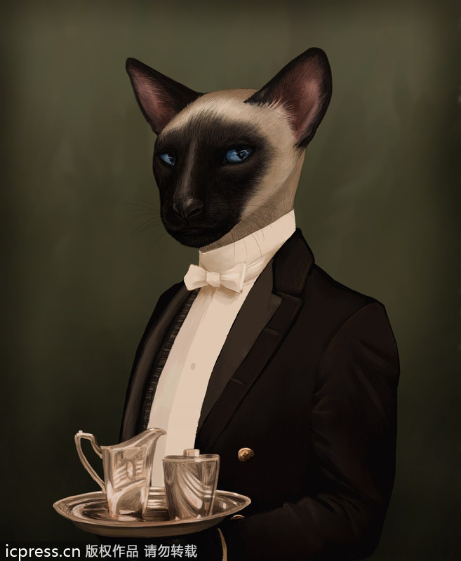 Cute pets in their own 'Downton Abbey'