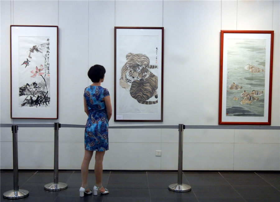 Contemporary Chinese paintings on display in Suzhou