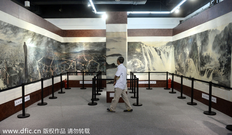 Famous Taiwan ink painting visits Beijing