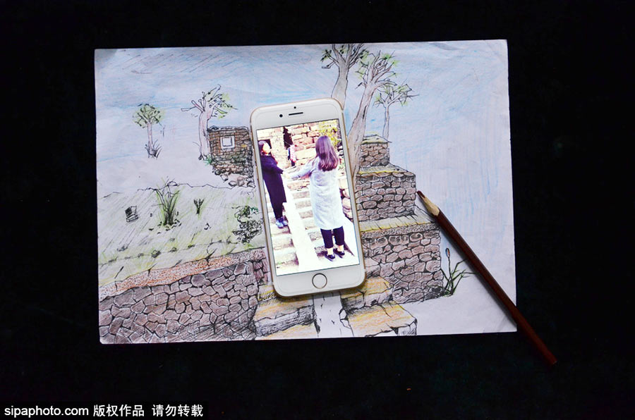 College student paints creative travelogue