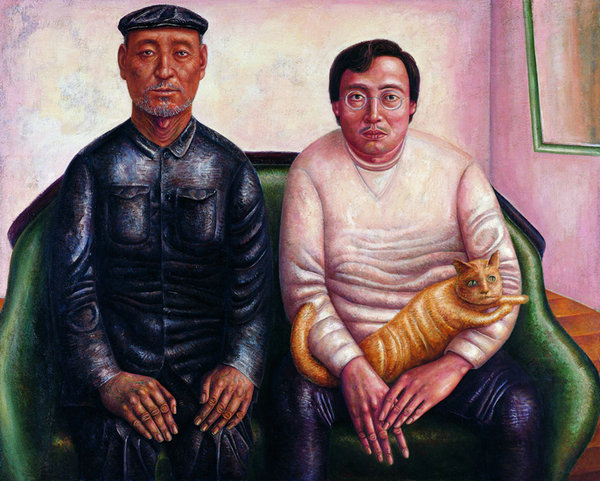 Fathers depicted by famous Chinese painters