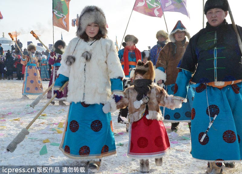 Winter Naadam festival opens in Inner Mongolia