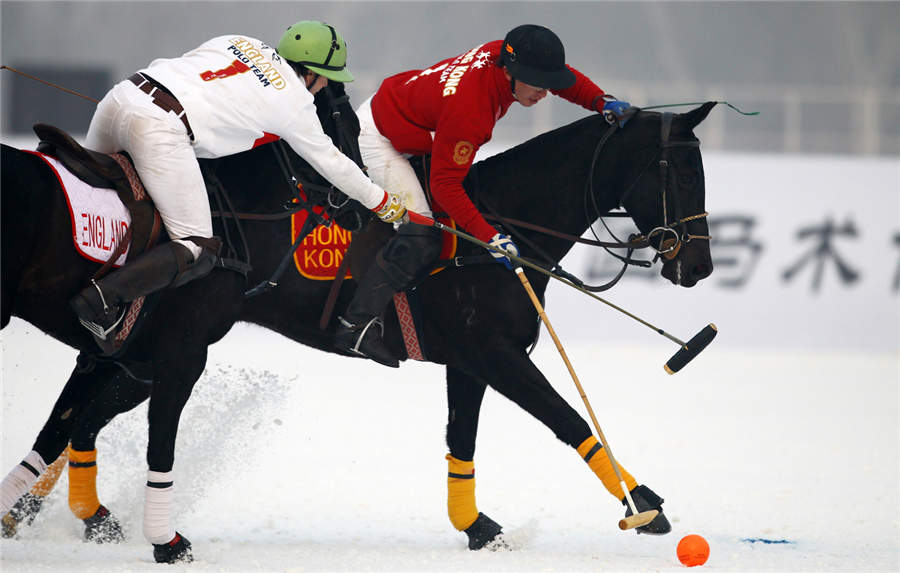 Tianjin hosts Snow Polo World Cup 2014