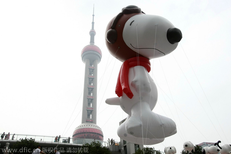 Snoopy celebrates 65th anniversary in Shanghai