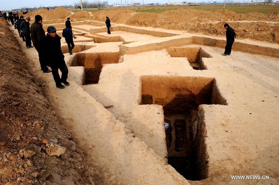 In Pictures: excavating spot of ancient relics of the Han Dynasty