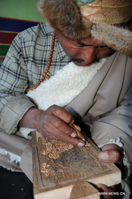 Pusum woodblock printing in China's Tibet