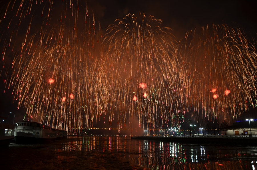 Spring Festival fireworks in New York City