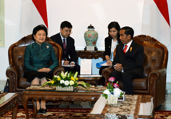 Vice Premier meets Indonesian President in Jakarta