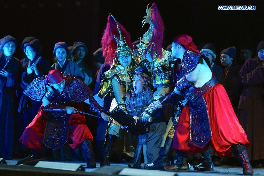 Chinese artists perform Turandot in Italy