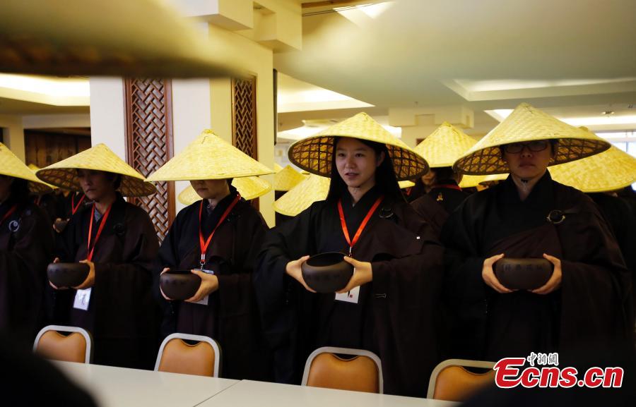 Buddhist devotees go in search of spiritual balance on retreat