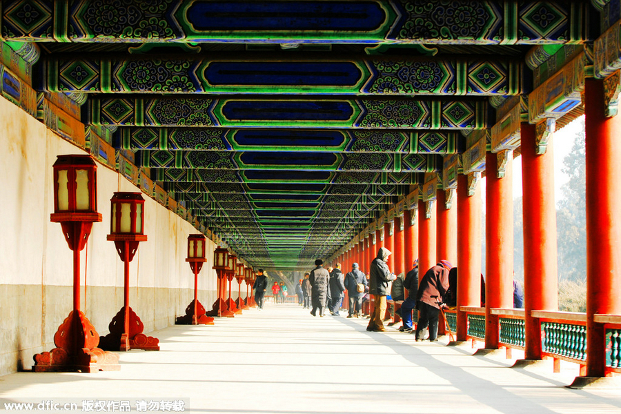 Bright Temple of Heaven shines in winter