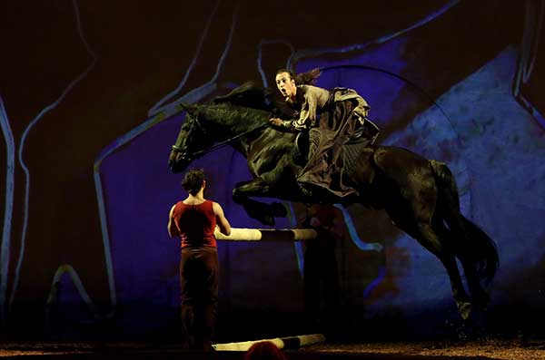 Horse spectacle Cavalia riding to Beijing