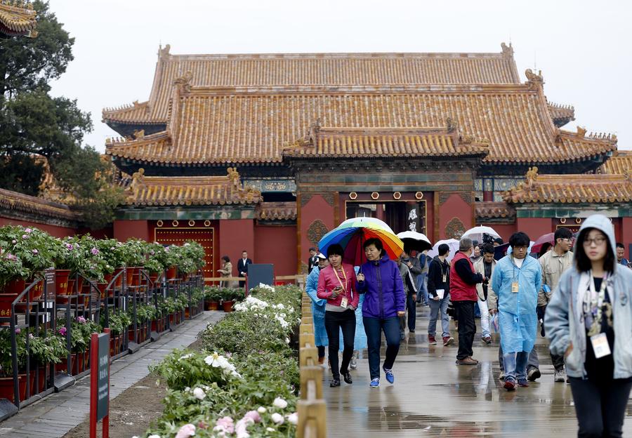 Palace Museum stages peony flower-themed exhibition