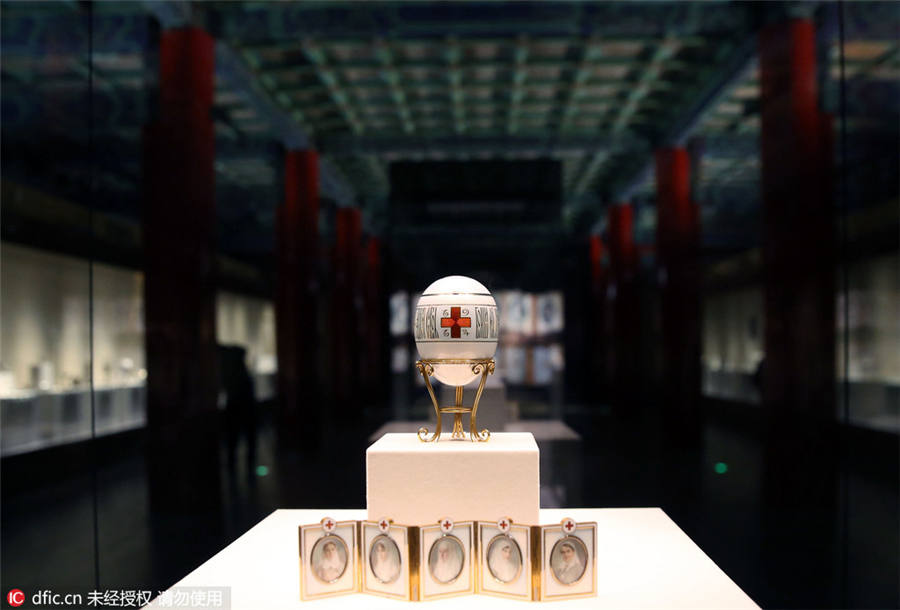 Faberge's Russian treasures on display at Palace Museum