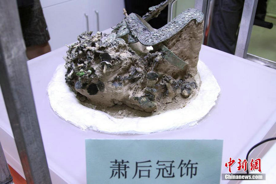 Crown of Empress Xiao of Sui Dynasty revealed