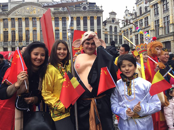 Chinese New Year parade held in Brussels