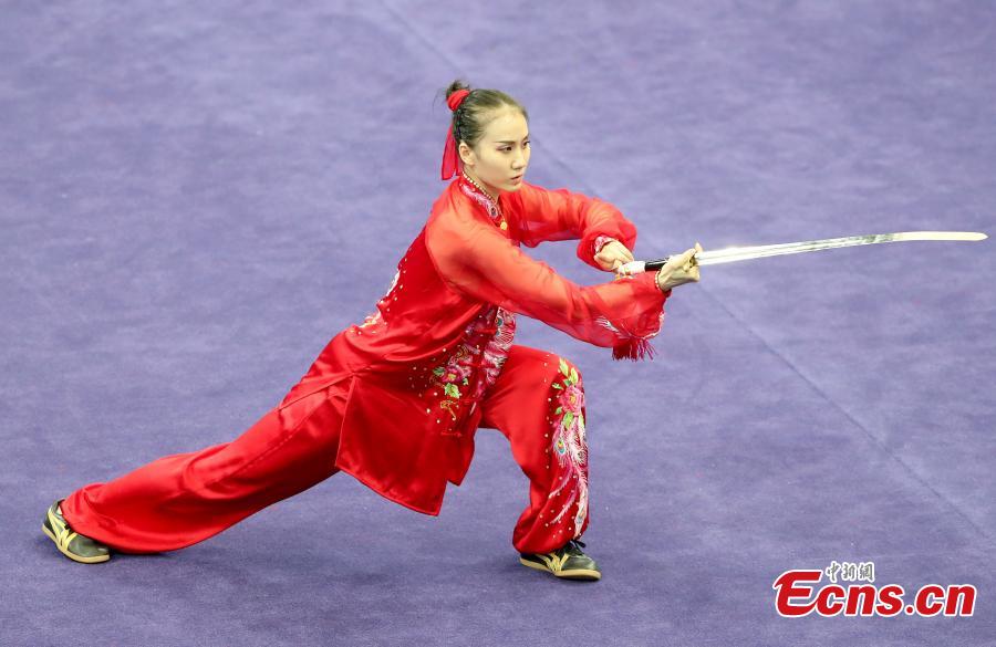 Tai chi sword contest at national games