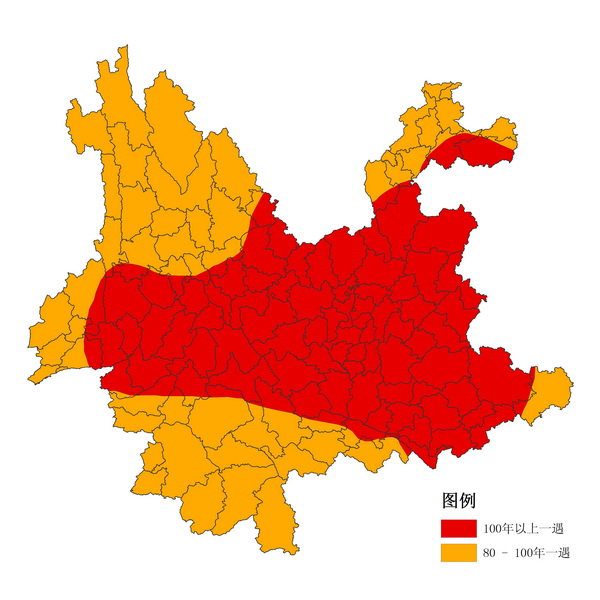 云南大部干旱等級(jí)升至100年以上一遇