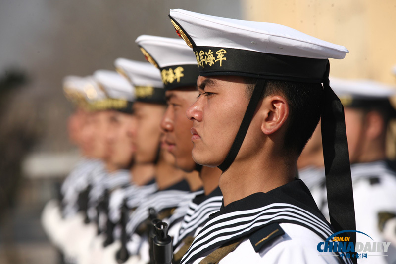 中國海軍北海艦隊(duì)新兵亮相