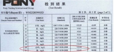 農(nóng)夫山泉事件追蹤:上海檢測(cè)報(bào)告佐證農(nóng)夫標(biāo)準(zhǔn)寬于國(guó)標(biāo)