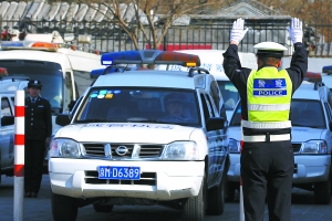 北京西城城管大隊培訓“文明開車”