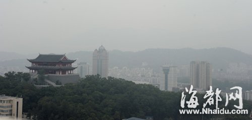 昨夜降雨PM2.5有所下降 福州今日告別霧霾