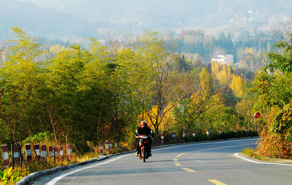 河南固始西九華山冬景如畫 （組圖）