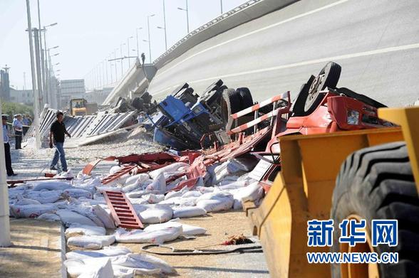 哈爾濱市通報(bào)橋梁坍塌事故初步情況（圖）