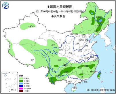 中國(guó)氣象干旱區(qū)將有明顯降水 云南西部局地大雨