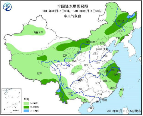 氣象局:未來(lái)三天“北雨南晴”將成主要天氣格局 圖